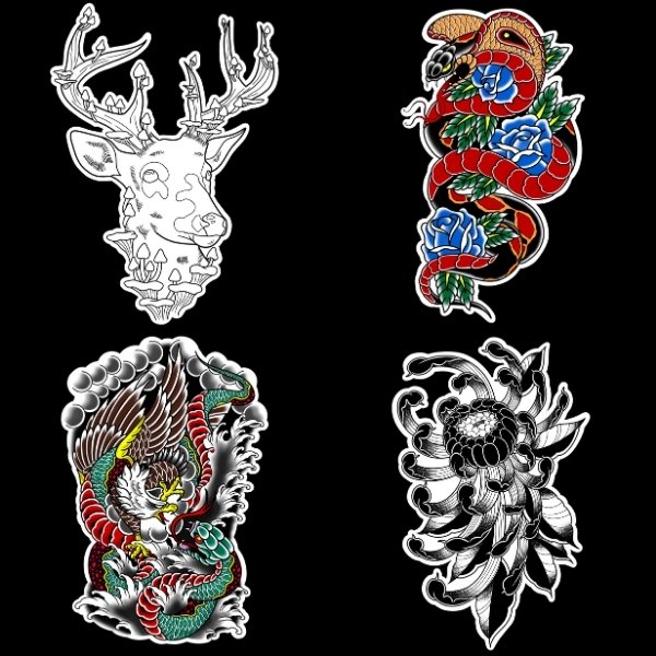 Splishy Tattoo Flash Gallery